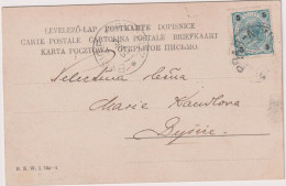 * AUSTRIA (EMPIRE) > 1903 POSTAL HISTORY > Postcard From Prag To Bysice - Covers & Documents