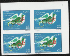 Non-dentelé/Année 1998-N°1178 Neuf**MNH/imperforate : 35e Anniv. Comité Olympique Algérien/Bloc De 4 (d2) - Algeria (1962-...)