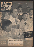 Revue RADIO CiNEMA TELEVISION  N° 170 Avril  1953 PETITS CHANTEURS (CAT4082/170) - Cinéma/Télévision