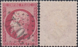 France 1862 - Timbre Oblitéré Nr.. 24 Avc Oblitération "3027" En Gros Chiffres "Pré-en-Pail. Superb¡¡¡.. ..(EB) AR-02953 - 1862 Napoléon III.