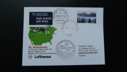 Vol Special Flight (50 Years) New York Frankfurt Boeing 707 Lufthansa 2010 - 3c. 1961-... Storia Postale