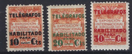 Barcelona Telegrafos  1/3 * Charnela. 1930 - Barcellona