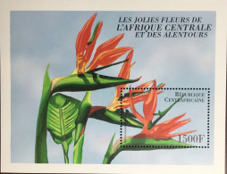 Central African Republic 2000 Flowers Minisheet MNH - Autres & Non Classés