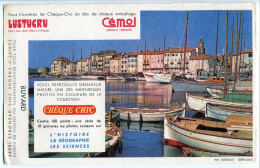 BUVARD Années 50 * CHOCOLAT CÉMOI - Pâtes LUSTUCRU * Vue Du Port De Saint Tropez - Cocoa & Chocolat