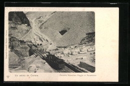 Cartolina Carrara, Ferrovia Marmifera Poggio Di Ravaccione, Steinbruch  - Carrara