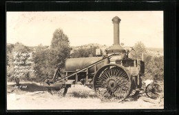 AK Angels Camp, Cal., Lokomobil, Old Lagging Tractor At Angels Camp Museum  - Camión & Camioneta