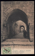 Jerusalem 1908 - Russia Levant Post Office In Palestine Postcard - Levante