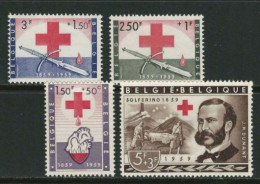 ● BELGIO 1959 ֍ CROCE ROSSA ֍ N.° 1098 / 01 Serietta ** ● Cat. 26 € ● Lotto N. 600 ● - Unused Stamps