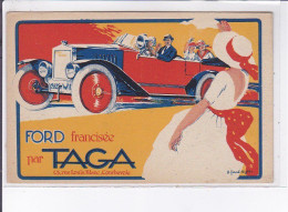 PUBLICITE : Automobile Ford Francisée Par Taga à Courbevoie - Très Bon état - Publicité