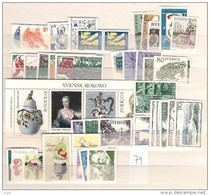 1979 MNH Sweden, Year Complete According To Michel, Postfris - Full Years