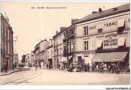 CAR-AAFP6-51-0459 - REIMS - Rue De Courcelles - Cafe - Reims