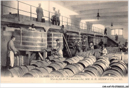 CAR-AAFP5-51-0451 - Vendanges Et Travail Du Vin En Champagne - Mise En Fûts Du Vin Nouveau - Ay En Champagne