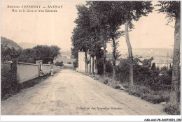 CAR-AACP8-51-0683 - AVENAY - Rue De La Gare Et Vue Generale - Epernay