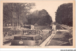 CAR-AACP8-51-0654 - CHALONS-SUR-MARNE - L'ecluse - Peniche - Châlons-sur-Marne