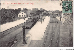 CAR-AACP8-51-0638 - CHALONS-SUR-MARNE - La Gare - Train - Châlons-sur-Marne