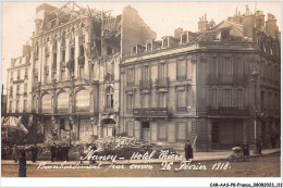 CAR-AASP8-0594 - FRANCE - CARTE PHOTO - NANCY - HOTEL THIERS - BOMBARDEMENT PAR AVION - Nancy