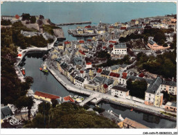 CAR-AANP1-56 CPSM-0061 - BELLE-ILE-EN-MER - Le Palais - Vue Aérienne Des Bassins à Marée Haute - 15x10cm - Belle Ile En Mer