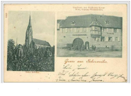 57.SCHERWEILER .GRUSS AUS SCHERNEILER.NEUR KIRCHE.GASTHAUS ZUR GOLDENEN KRONE.............. - Autres & Non Classés