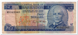 BARBADOS,2 DOLLARS,1980,P.30,FINE - Barbados (Barbuda)