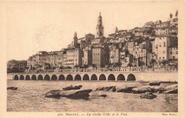 FRANCE - Menton - La Vieille Ville Et Le Port - Vue - Carte Postale Ancienne - Menton