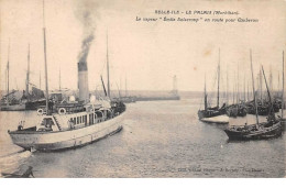 56. N° 103654 .belle Isle En Mer .bateaux .le Vapeur Emile Solacroup En Route Pour Quiberon . - Belle Ile En Mer