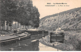 52 - VOUECOURT - SAN25487 - Le Port Du Canal - Péniche - Autres & Non Classés