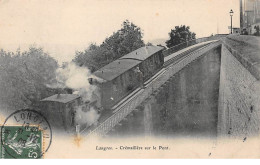 52 - N°75381 - LANGRES - Crémaillère Sur Le Pont - Train - Langres