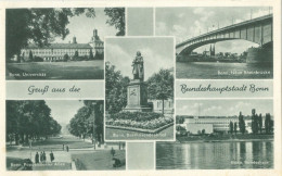 Bonn 1950; Gruss Aus Der Bundeshauptstadt - Gelaufen. (Jos. Kessel - Niederdollendorf) - Bonn