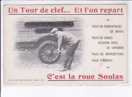 PUBLICITE : Compagnie Parisienne De Roues à Puteaux - Camion - La Roue Soulas - Très Bon état - Publicité