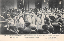 51 - CHALONS Champagne- SAN33448 - Soldats Allemands Faits Prisonniers Dans Les Combats De Perthes Gare De Chalons - Châlons-sur-Marne