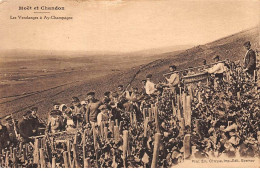 51 - REIMS - SAN44875 - Moët Et Chandon - Les Vendanges à Ay Champagne - Agriculture - Vigne - Reims