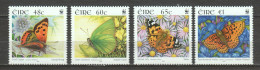 Ireland Eire 2005 Mi 1652-1655 MNH WWF - BUTTERFLIES - Unused Stamps