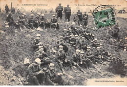 51 - MOURMELON - SAN52876 - L'Infanterie En ManOeuvres - Un Coin De Grand'Halte - En Attendant Le "Jus"-En L'état - Mourmelon Le Grand