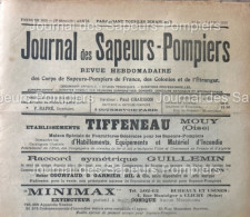 1912 Journal Des SAPEURS POMPIERS - NANTES INCENDIE DES ATELIERS ET CHANTIERS DE BRETAGNE - NOMINATIONS D'OFFICIERS - 1900 - 1949
