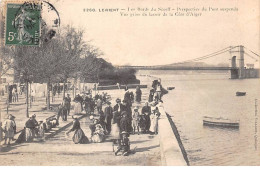 56 - LORIENT - SAN55220 - Les Bords Du Scoiff - Perspective Du Pont Suspendu - Vue Prise Du Lavoir De La Côte D'Alger - Lorient