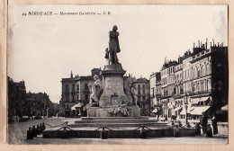 2411 / ⭐ BORDEAUX 33-Gironde Monument GAMBETTA 1910s Edition CHAMBON 44  - Bordeaux