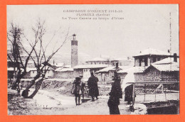 2216 / FLORINA Serbie Tour CARRE Temps Hiver Campagne ORIENT 1918 Poilu Léon MOREAU à Renée AUBERT Ligny-Ribault - Serbien