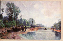 2025 / PENICHE Voile Allemagne ? Canal Marée Basse Georg Michael MEINZOLT 1864-1948  Marine XIXe H.K.C.M Série 227 - Paintings