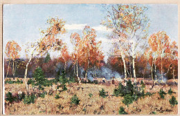 2069 / Peter Paul MÜLLER-WERLAU 1864-1945 Lumberjacks Bos Birches Bucherons Forêt Bouleaux K.F N° 911 - Paintings