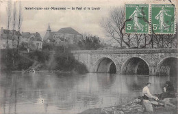 53-SAN59504-SAINT-JEAN-SUR-MAYENNE.Le Pont Et Le Lavoir - Autres & Non Classés