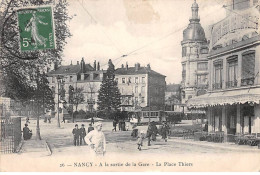 54-SAN59568-NANCY.A La Sortie De La Gare.La Place Thiers - Nancy