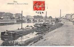 51-SAN59339-EPERNAY.Pont Sur La Marne.Péniche - Epernay