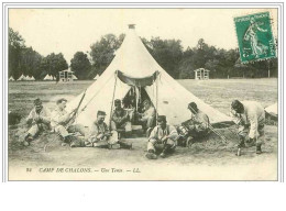 51.CHALONS.CAMP DE CHALONS.UNE TENTE - Camp De Châlons - Mourmelon