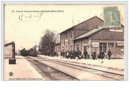 51.CAMP DE CHALONS (MOUMELON-LE-PETIT).GARE DU CAMP DE CHALONS.TRAINS. - Camp De Châlons - Mourmelon