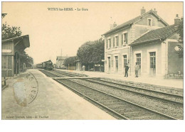 51 . N° 40916 . Witry Les Reims.la Gare.train - Autres & Non Classés