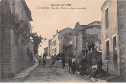 54 - N°88235 - Guerre 1914-1915 - DENEUVRE - Rue De La Porte - Maisons Incendiées - Luneville