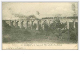 52.CHALINDREY.LE VIADUC SUR LA VALLEE DU SAULON (PARIS-BELFORT).TRAIN - Chalindrey