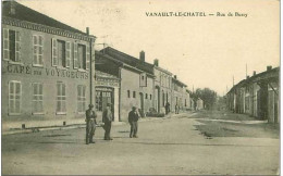 51.VANAULT LE CHATEL.RUE DE BUSSY.CAFE DES VOYAGEURS.LA MENAGERE FRANCAISE - Autres & Non Classés