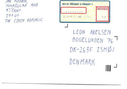 Czech Republic  Cover Sent To Demnmark 1999.  H-1825 - Andere-Europa