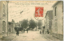 51.LIVRY SUR VESLE.EGLISE ET PLACE - Sonstige & Ohne Zuordnung